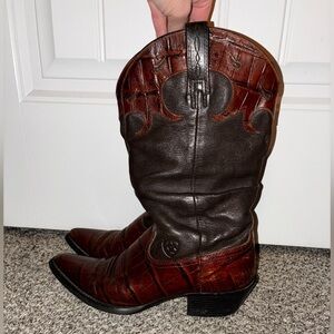 Ariat Two-Tone Leather Heeled Boots